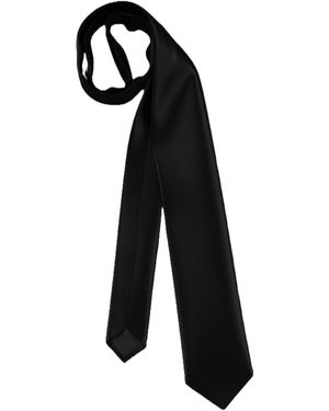 BOSS Silk Print Slim Tie - Black