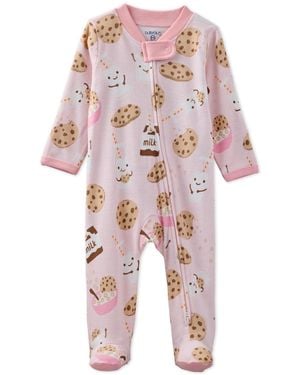 Butterblu Baby Girls Scout 2-way Zip Footed Sleep And Play Coveralls - Multicolor