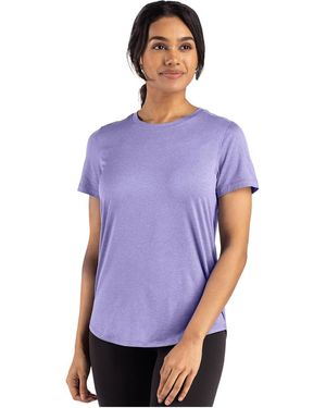 Cutter & Buck Coastline Epic Comfort Recycled Short Sleeve Tee - Purple