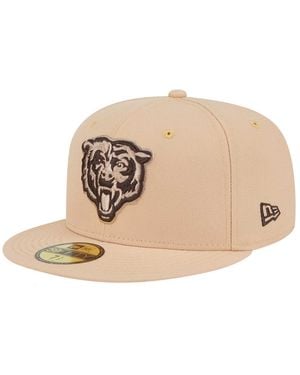 KTZ Chicago Bears Candied Pecan 59fifty Fitted Hat - Natural