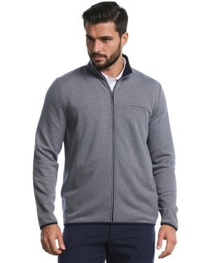 PGA TOUR Horizontal Fleece Full-zip Sweatshirt - Gray