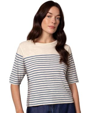 Celtic & Co. Stripe Sleeve T-shirt - Blue