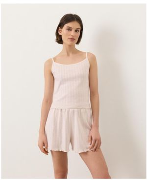 Pact Organic Cotton Pointelle Cami - Pink