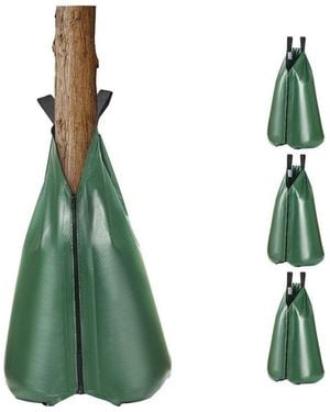 SUGIFT 4 Pack 20 Gallon Tree Watering Bag Slow Release Drip Irrigation - Green