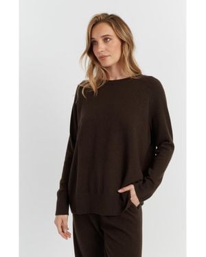 Chinti & Parker Pure Cashmere Slouchy Sweater - Black