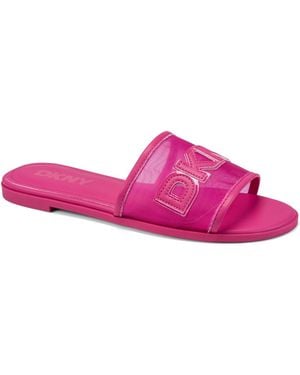 DKNY Wren Slide Flat Sandals - Pink