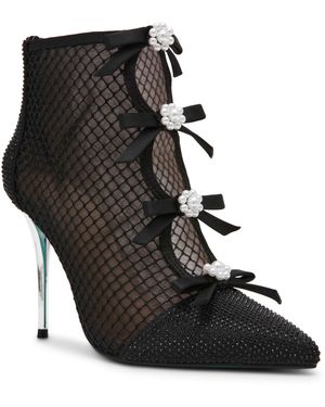 Betsey Johnson Quin Zipper Dress Booties - Black