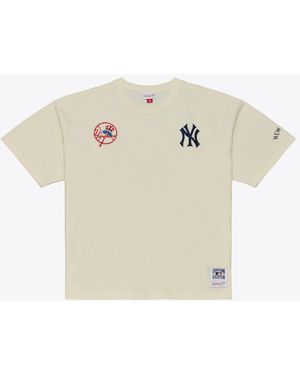 Mitchell & Ness Mitchell Ness New York Yankees Heritage Hues Oversized T-shirt - White