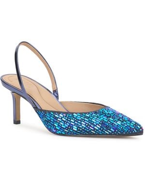 INC International Concepts Geosepa Halter Pumps - Blue