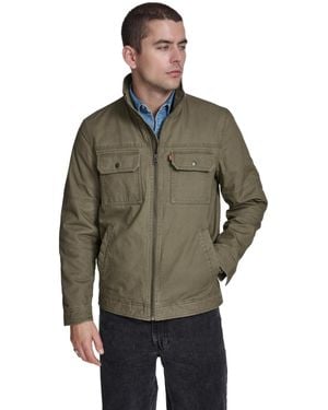 Levi's Cotton Two Pockets Jacket - Green