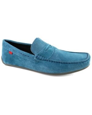 Marc Joseph New York Nebraska Slip On Penny Loafers - Blue