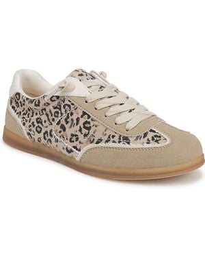 Blowfish Yaz Faux Suede Lace-up Semi-translucent Sole Sneakers - White