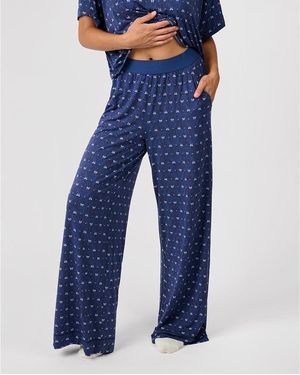 WeWoreWhat Sleep Wide Leg Pant - Blue