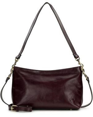 Patricia Nash Betta Medium Leather Crossbody - Purple
