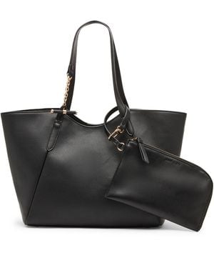 Anne Klein toggle Extra-large Tote Handbag - Black