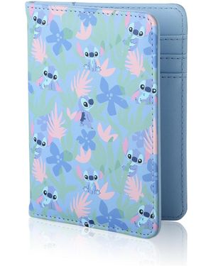 Disney Stitch Light Tropical Passport Case - Blue