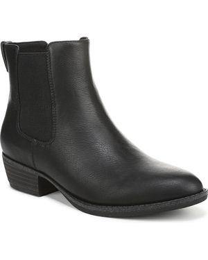 Dr. Scholls Mara Stacked Block Heel Chelsea Short Boots - Black