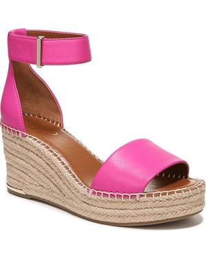 Franco Sarto Clemens Espadrille Wedge Sandals - Pink