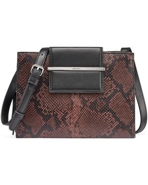 Calvin Klein Sybil Small Crossbody Adjustable Faux Leather Shoulder Bag - Multicolor