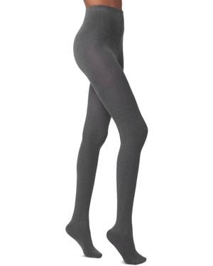 Hue Cable Sweater Tights U24245 - Gray