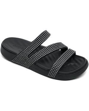 Crocs™ Getaway Gems Strappy Sandals From Finish Line - Black