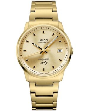 MIDO Commander Lady Swiss Automatic Champagne Dial Stainless Steel Bracelet - Metallic