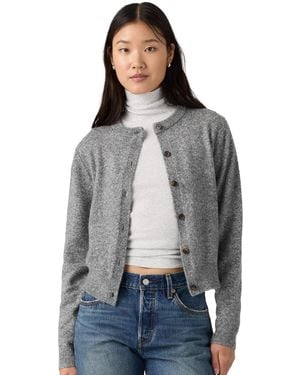 Levi's Claire Stripe Wool-blend Cardigan - Gray