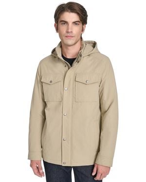 Cole Haan Cotton-touch Nylon Field Jacket - Natural