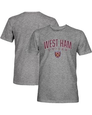 1863fc West Ham United Wordmark Tri-blend T-shirt - Gray