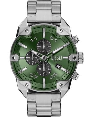 DIESEL Spiked Quartz Chronograph Stainless Steel Watch 49mm - Green