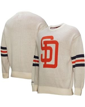 Mitchell & Ness San Diego Padres Retro Pullover Sweater - White