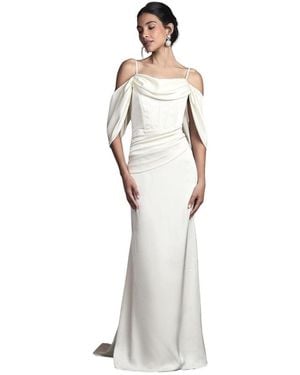 Coast Cowl Neck Satin Maxi Dress - White