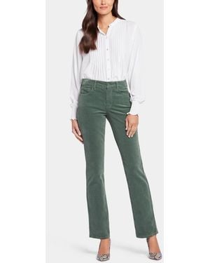 NYDJ Corduroy Marilyn Straight Jeans - Green