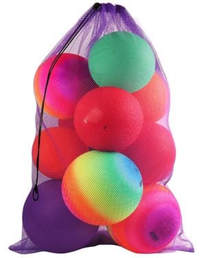 Gse Games & Sports Expert 24"x36" Large Mesh Sports Ball Drawstring Bag For Gym Training - Pink