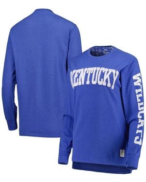 Pressbox Kentucky Wildcats Two-hit Canyon Long Sleeve T-shirt - Blue