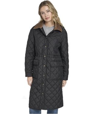 Levi's Regular Diamond Quilted Cinch Waist Coat - Black