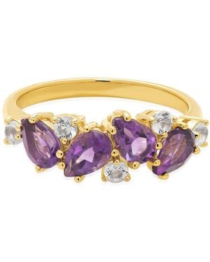 Macy's Amethyst And White Sapphire Pear Ring (1.75 Ct. T.w. - Pink