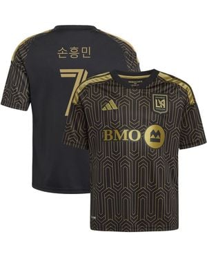 adidas Big Boys And Girls Lafc 2026 Primary Kit Replica Jersey - Black
