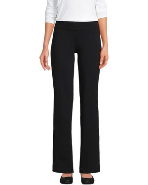 Lands' End Starfish Mid Rise Straight Leg Pants - Black