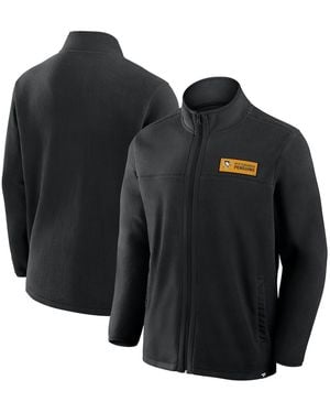 Fanatics Pittsburgh Penguins Home Ice Fleece Full-zip Jacket - Black