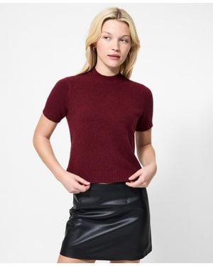 French Connection Mock Neck Sweater - Red