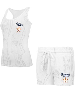 Concepts Sport 2-pieace Houston Astros Quartz Tank Top And Shorts Set - White