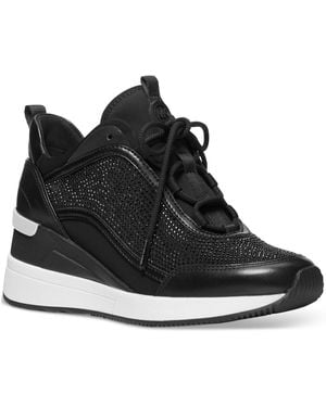 Michael Kors Michael Lolly Wedge Sneaker Sneakers - Black