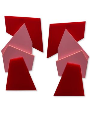 Swanky Designs Luvvy Drop Earrings - Red