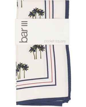BarIII Palm Solid Pocket Square - Gray