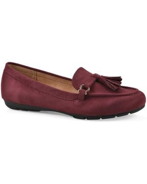 White Mountain Gush Flat Loafer - Red