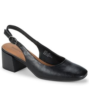 BareTraps Ester Block Heel Slingback Pumps - Black