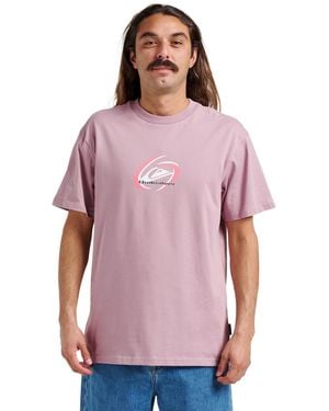 Quiksilver Orbital Motion Short Sleeve T-shirt - Purple