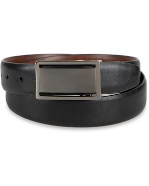 Alfani Reversible Cut-out Plaque Belt - Black