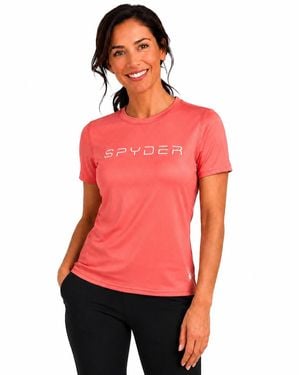 Spyder Scoop Neck Active Short-sleeve T-shirt - Red